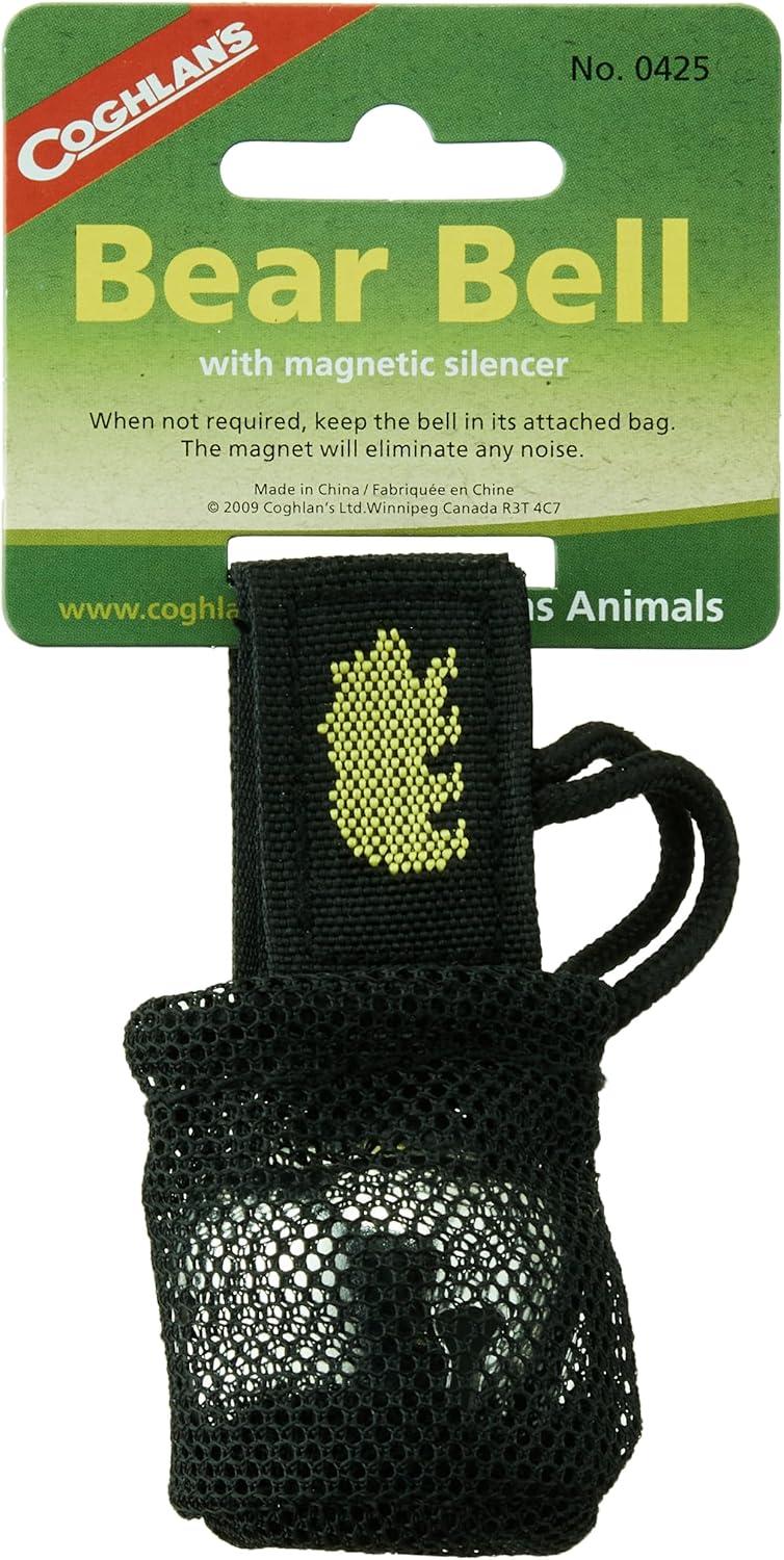 imageCoghlans Magnetic Bear Bell with Silencer Hiking Safety Gear for Wildlife AlertSilver