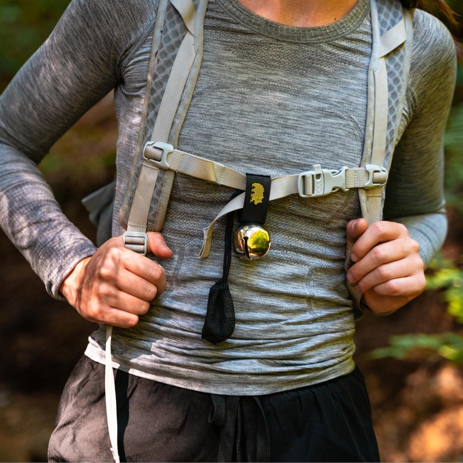 imageCoghlans Magnetic Bear Bell with Silencer Hiking Safety Gear for Wildlife AlertSilver