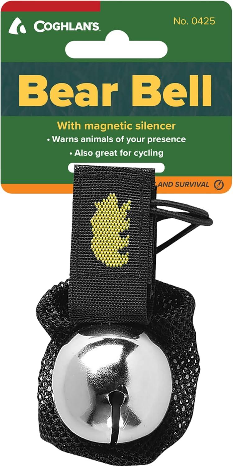 imageCoghlans Magnetic Bear Bell with Silencer Hiking Safety Gear for Wildlife AlertSilver