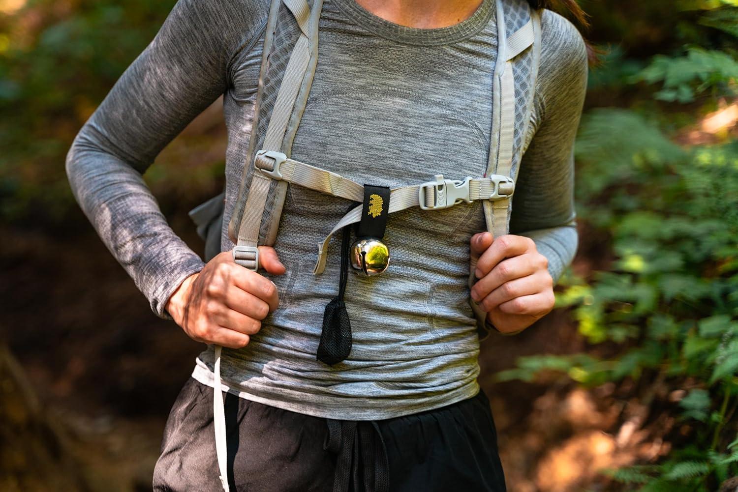 imageCoghlans Magnetic Bear Bell with Silencer Hiking Safety Gear for Wildlife AlertYellow