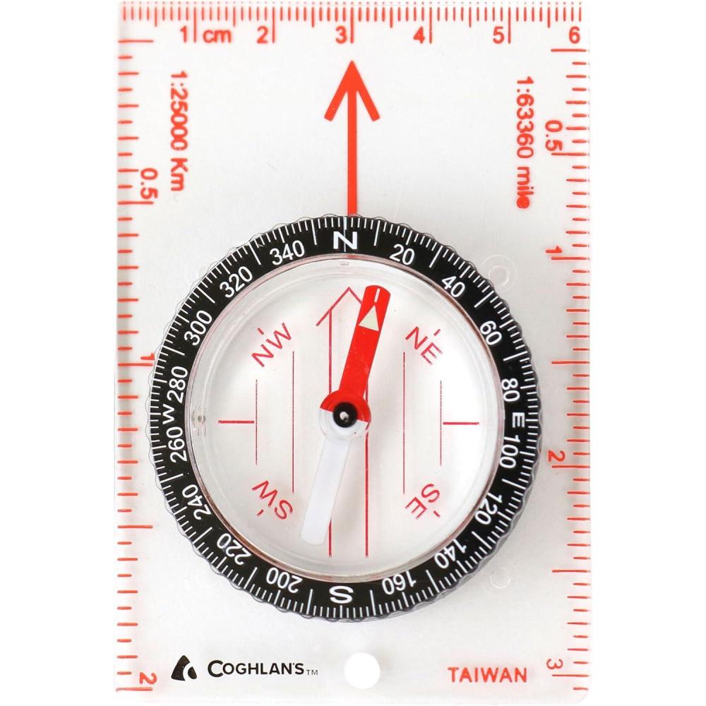 imageCoghlans Map Compass  Lightweight Durable Navigation Tool for Hiking Backpacking Orienteering Camping and Outdoor Adventures with Rotating Bezel and EasytoRead Markings