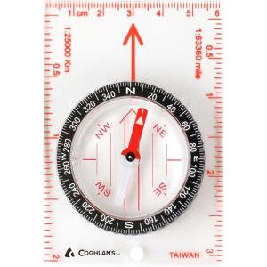 Coghlan’s Map Compass – Lightweight, Durable Navigation Tool for Hiking, Backpacking, Orienteering, Camping, and Outdoor Adventures with Rotating Bezel and Easy-to-Read Markings