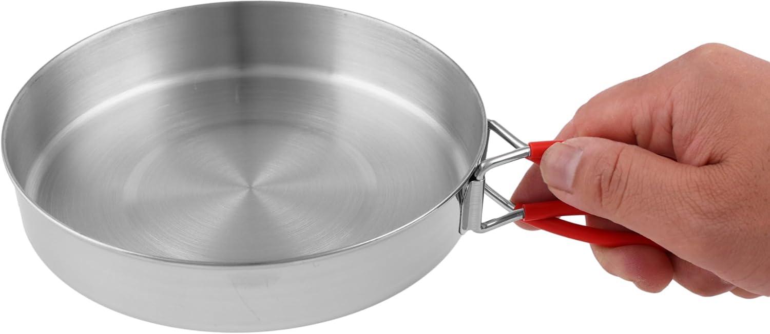 imageCoghlans 4Piece Stainless Steel Mess Kit Lightweight Cookware Set for Camping Hiking and Outdoor Adventures Compact Tableware for Easy Use and Cleaning