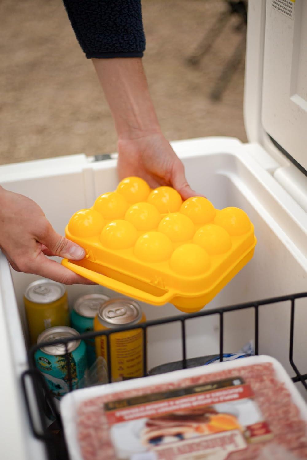 imageCoghlans 6Count Camping Egg Holder Durable Compact Lightweight Storage Container for Outdoor Cooking Travel and Camping Adventures6count