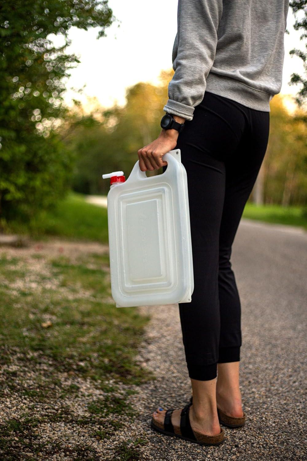 imageCoghlans Collapsible Water Container 5Gallon BPAFree Portable Water Storage Lightweight and Durable for Camping Hiking Emergency Preparedness and Outdoor ActivitiesOne Size