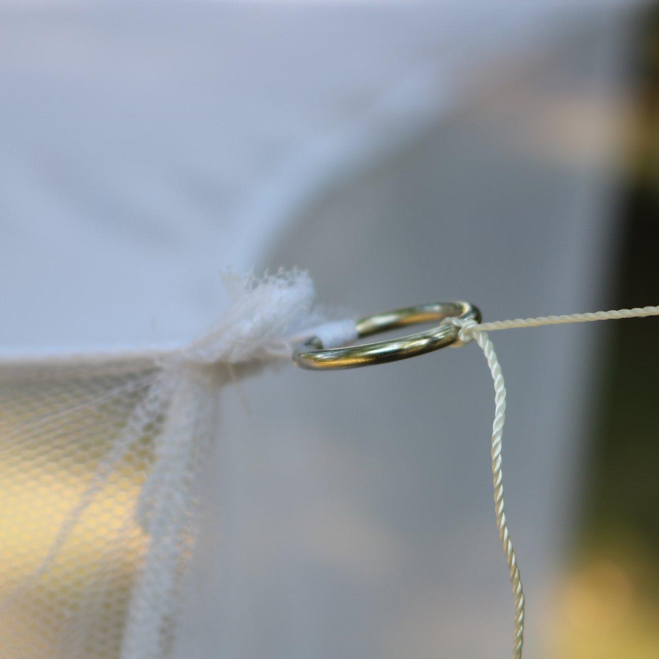 imageCoghlans Rectangular Mosquito Net Lightweight Mesh Canopy for Camping Travel and Outdoor Use Includes Tie Loops Carry Bag Twine Hooks Anchors Nails White 78 x 32 x 59Multicolor