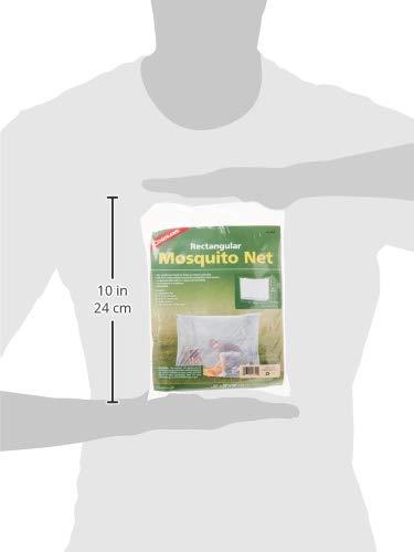 imageCoghlans Rectangular Mosquito Net Lightweight Mesh Canopy for Camping Travel and Outdoor Use Includes Tie Loops Carry Bag Twine Hooks Anchors Nails White 78 x 32 x 59Multicolor