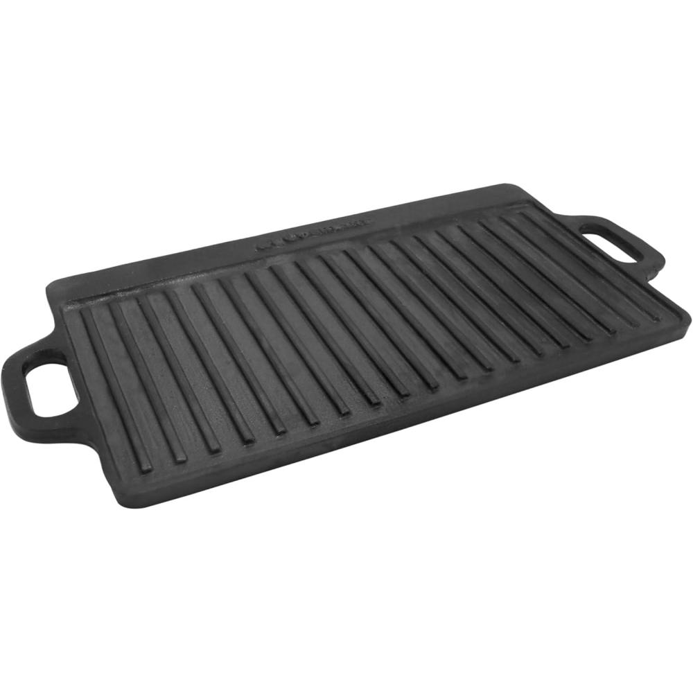 imageCoghlans Camp Griddle Lightweight Aluminum 175 x 10 Size NonStick Ceramic Coating Cooking Surface for Two Burner Stoves Ideal for Camping and Outdoor CookingCast Iron Griddle