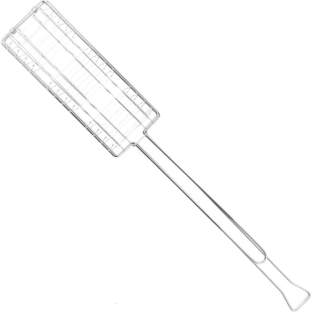 imageCoghlans Campers SMores Grill ChromePlated Steel Portable and Compact Outdoor Cooking Tool for Making 3 SMores at Once 17Inch Handle with Sliding Lock Ring for Secure Campfire