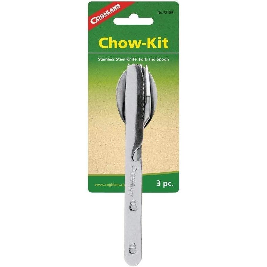 imageCoghlans Camping and Hiking Cutlery Kit  Lightweight Durable Compact Stainless Steel 3Piece Utensils Set for Outdoor Cooking Picnics and Backpacking Adventures