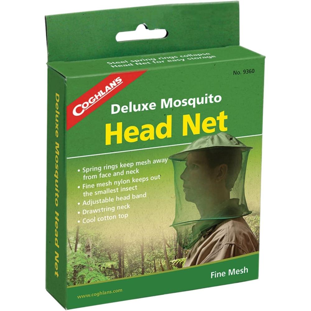 imageCoghlans Deluxe Mosquito Head Net Lightweight Insect Protection with UltraFine Mesh for Outdoor Activities Camping Hiking Fishing and GardeningOne Size