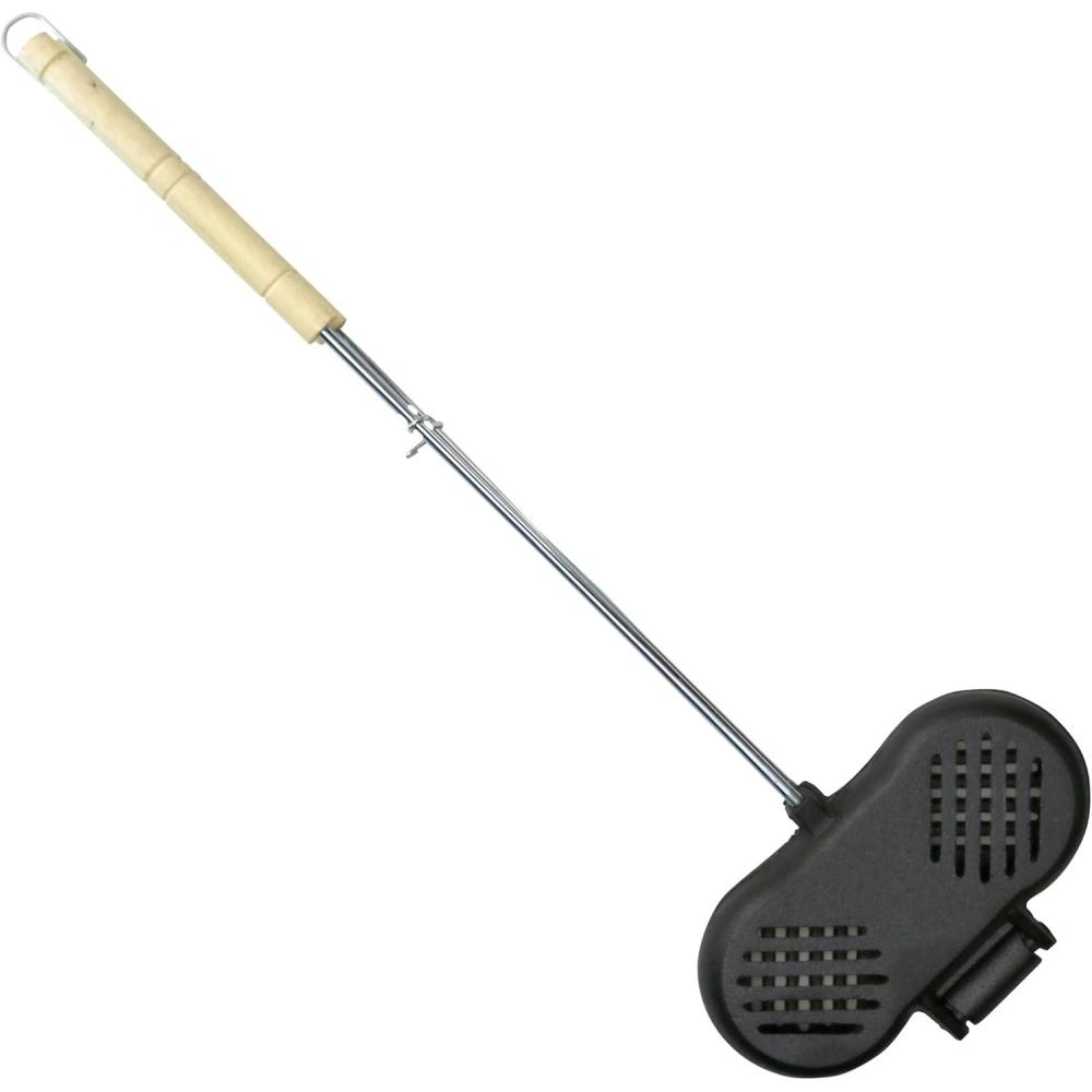 imageCoghlans PreSeasoned Cast Iron Broiler with Removable Handles BreakApart Hinge Ideal for Grilling Burgers Steaks and Roasting Vegetables Over Campfires or BBQs Compact and Easy to CleanDouble Cast Iron Broiler