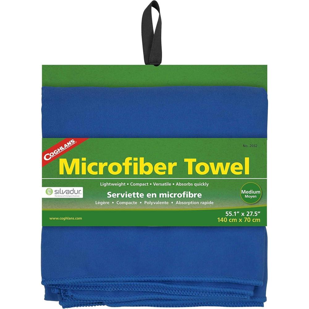 imageCoghlans QuickDry Microfiber Towel Medium 55 x 275 Lightweight and Compact for Camping Lake Travel Beach Gym and Outdoor Adventures