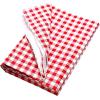 Coghlan’s Picnic Tablecloth and Bench Cover Set – Fitted Elastic Tablecloth with Polyethylene Coating for Outdoor Camping, Picnics, and Tailgating – Waterproof, Checkered Design, Includes Storage Bag(Tablecloth Only  Red)