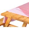 Coghlan’s Picnic Tablecloth and Bench Cover Set – Fitted Elastic Tablecloth with Polyethylene Coating for Outdoor Camping, Picnics, and Tailgating – Waterproof, Checkered Design, Includes Storage Bag(Picnic Tablecloth + 2 Bench Covers  Red)
