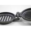 Coghlan’s Pre-Seasoned Cast Iron Broiler with Removable Handles, Break-Apart Hinge – Ideal for Grilling Burgers, Steaks, and Roasting Vegetables Over Campfires or BBQs – Compact and Easy to Clean(Single Cast Iron Broiler)