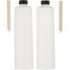Coghlan’s Reusable and Refillable Food-Safe Squeeze Tubes, 8 oz Capacity, Clear Plastic with Easy-Roll Clip, Dishwasher-Safe, 2-Pack for Camping and Travel