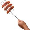 Coghlan’s Safety Fork – 41-Inch Durable Chrome-Plated Steel Roasting Fork with Stay-Cool Wooden Handle, Inward-Facing Sharp Edges for Safe Campfire Cooking and Marshmallow Roasting