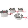 Coghlan’s Stainless Steel Cook Set – Durable, Portable, and Lightweight Camping Cookware for Hiking, Backpacking, Outdoor Adventures, and Travel – Compact Mess Kit Includes Pots, Pans, and Lid Handles