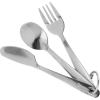 Coghlan’s Stainless Steel Cutlery Set – 3-Piece Flatware with Fork, Knife, Spoon, and Convenient Storage Ring for Camping, Hiking, and Outdoor Adventures, Durable Tableware