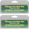 Coghlan’s Tissue on The Go – Compact Travel Pack with Dispenser for Camping, Hiking, Backpacking, and Outdoor Adventures, Portable and Convenient Tissue Essentials, 2-Pack