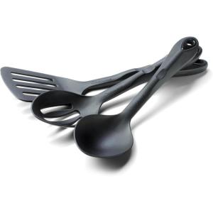 Coghlan’s 3-Piece Nylon Utensil Set – Slotted Spoon, Spatula, and Serving Spoon – Heat-Resistant, Lightweight, Durable, and Nonstick-Safe Kitchen Essentials for Camping or Everyday Use