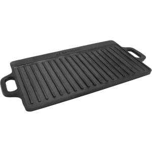 Coghlan’s Camp Griddle, Lightweight Aluminum, 17.5 x 10 Size, Non-Stick Ceramic Coating Cooking Surface for Two Burner Stoves, Ideal for Camping and Outdoor Cooking(Cast Iron Griddle)