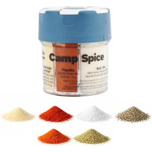 Coghlan’s Multi-Spice Shakers – Compact 6-in-1 Seasoning Containers for Camping, Travel, BBQ & Everyday Cooking – Lightweight, Portable, Mess-Free Design – Made in USA(Multi-Spice (NEW))
