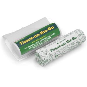 Coghlan’s Tissue on The Go – Compact Travel Pack with Dispenser for Camping, Hiking, Backpacking, and Outdoor Adventures, Portable and Convenient Tissue Essentials, 2-Pack