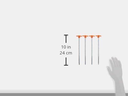 imageCoghlans Steel Nail Pegs for Camping HeavyDuty Tent Stakes for Outdoor Anchoring Durable Ground Anchors for Secure Setup 4Pack 10InchOne Size Pack of 12