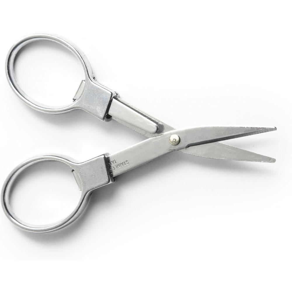imageCoghlans 7Inch Safety Scissors Compact Stainless Steel Blades Durable ABS Handles Perfect for Camping RV Travel Outdoor Adventures amp DIY Projects Safe Storage DesignFolding Travel