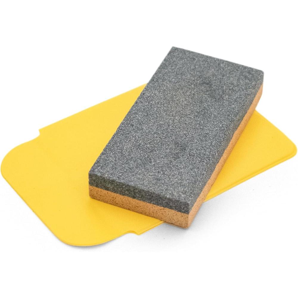 imageCoghlans Compact DualSided Sharpening Stone Portable Whetstone for Knives Tools and Outdoor Gear Ideal for Camping Fishing Hunting and Survival Kits 3Inch Lightweight Design