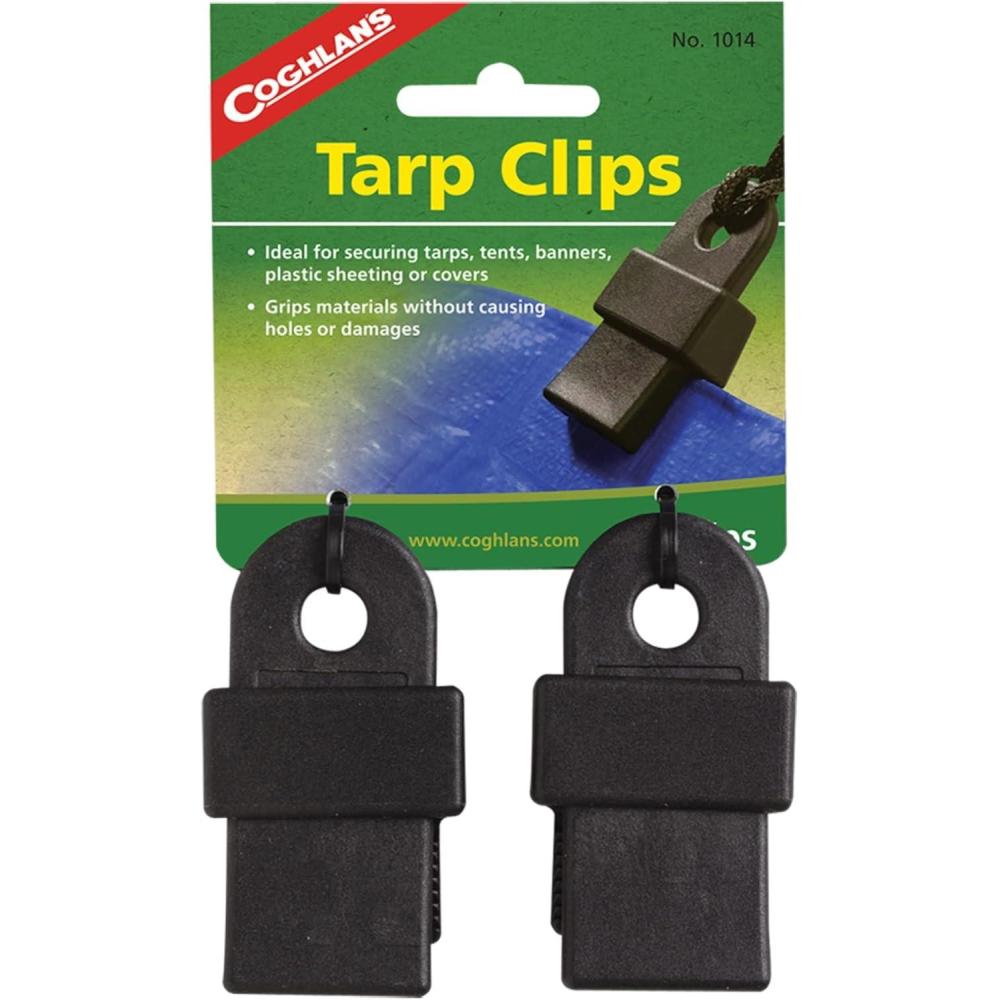 imageCoghlans HeavyDuty Tarp Clips 2Piece Durable Canvas Grips and Tent Fasteners for Secure Outdoor Use Ideal for Camping Awnings Tarps and Shelters Reliable Grip Strength in Any Weather