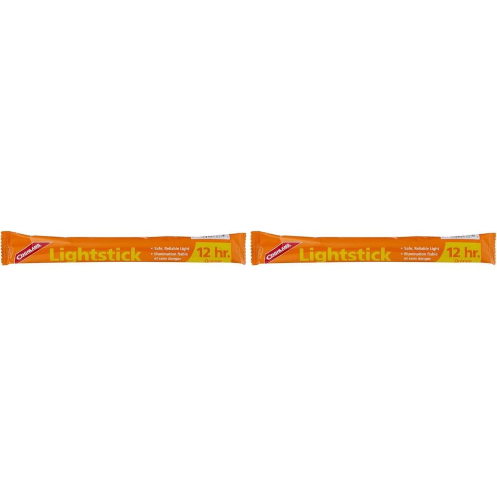 imageCoghlans Lightsticks NonToxic Reliable Glow Sticks for Emergency Camping Hiking and Outdoor Safety Portable 12Hour Light Source for Survival and Recreation Orange 2Pack