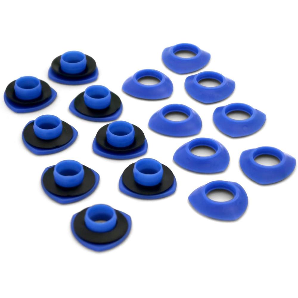 imageCoghlans Snap N Tap Grommets Durable Plastic Fasteners for Canvas Tarps and DIY Repairs Easy to Install 8 Sets IncludedOne Size