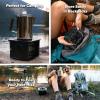 Coghlan’s Portable Folding Camp Stove – Compact, Lightweight Steel Cooking Stove for Camping, Backpacking, Hiking, or Emergency Use – Uses Canned Heat or Fuel Tablets(Folding)