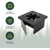 Coghlan’s Portable Folding Camp Stove – Compact, Lightweight Steel Cooking Stove for Camping, Backpacking, Hiking, or Emergency Use – Uses Canned Heat or Fuel Tablets(Folding)