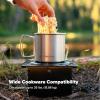 Coghlan’s Portable Folding Camp Stove – Compact, Lightweight Steel Cooking Stove for Camping, Backpacking, Hiking, or Emergency Use – Uses Canned Heat or Fuel Tablets(Folding)