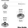Coghlan’s Snap Fastener Kit – 10 Durable Nickel-Plated Snaps with Attaching Tool, Perfect for Repairs on Canvas, Leather, and Outdoor Gear, Essential for Camping, DIY Crafts, and Home Projects