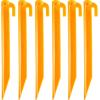 Coghlan’s Tent Pegs, Lightweight Durable Plastic Ground and Beach Stakes for Tents, Canopies, Shelters, Tarps(6 Pack- Recycled Polypropylene)