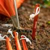 Coghlan’s Ultralight Tent Stakes 9 Inch – 4 Pack – Lightweight Aluminum Pegs with Easy Pull Nylon Cord for Camping, Hiking, and Backpacking; Durable Outdoor Gear for Secure Tent Setup