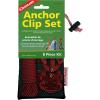 Coghlan’s 8-Piece Anchor Clip Set with Rope & Tensioner – Aluminum Dual-Crescent Hooks for Fastening Gear, Ideal for Laundry, Towels, Lamps, Cooking Utensils & Outdoor Lighting