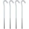 Coghlan’s Aluminum Tent Pegs 4-Pack – High-Strength 7-Inch Lightweight Stakes with Large Hook for Guyline Attachment