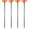 Coghlan’s Steel Nail Pegs for Camping, Heavy-Duty Tent Stakes for Outdoor Anchoring, Durable Ground Anchors for Secure Setup, 4-Pack, 10-Inch(One Size)