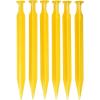 Coghlan’s Tent Pegs, Lightweight Durable Plastic Ground and Beach Stakes for Tents, Canopies, Shelters, Tarps(6 Pack- Non-Recycled ABS)
