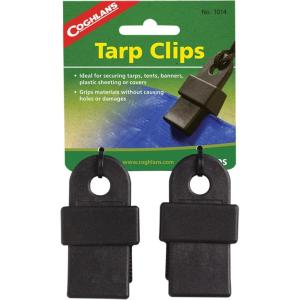 Coghlan’s Heavy-Duty Tarp Clips, 2-Piece – Durable Canvas Grips and Tent Fasteners for Secure Outdoor Use – Ideal for Camping, Awnings, Tarps, and Shelters – Reliable Grip Strength in Any Weather