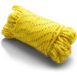 Coghlan’s Reflective Guy Line 50 ft – Durable High-Visibility Outdoor Rope for Tents, Tarps, and Camping; Weather-Resistant, Knot-Friendly Line for Secure Setup and Night Safety(Multicolor)