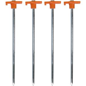 Coghlan’s Steel Nail Pegs for Camping, Heavy-Duty Tent Stakes for Outdoor Anchoring, Durable Ground Anchors for Secure Setup, 4-Pack, 10-Inch(One Size)
