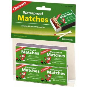Coghlan’s Waterproof Matches 4-Pack – Stormproof and Windproof Firestarters for Camping, Hiking, Survival, and Emergency Preparedness – Lightweight and Portable Outdoor Essentials