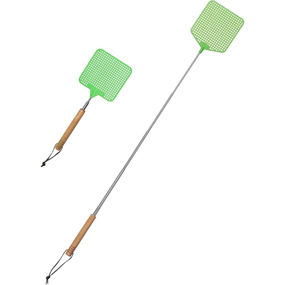 imageCoghlans Telescopic Fly Swatter for Camping and Outdoor Dining Compact Extendable Insect Swatter 11 to 18 Inch Reach Lightweight and Portable for Campsites Hiking and TravelOne Size
